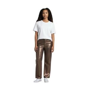 Sincerely Jules Slinky Wide Leg Pants Copper Brown Womens Size Large
